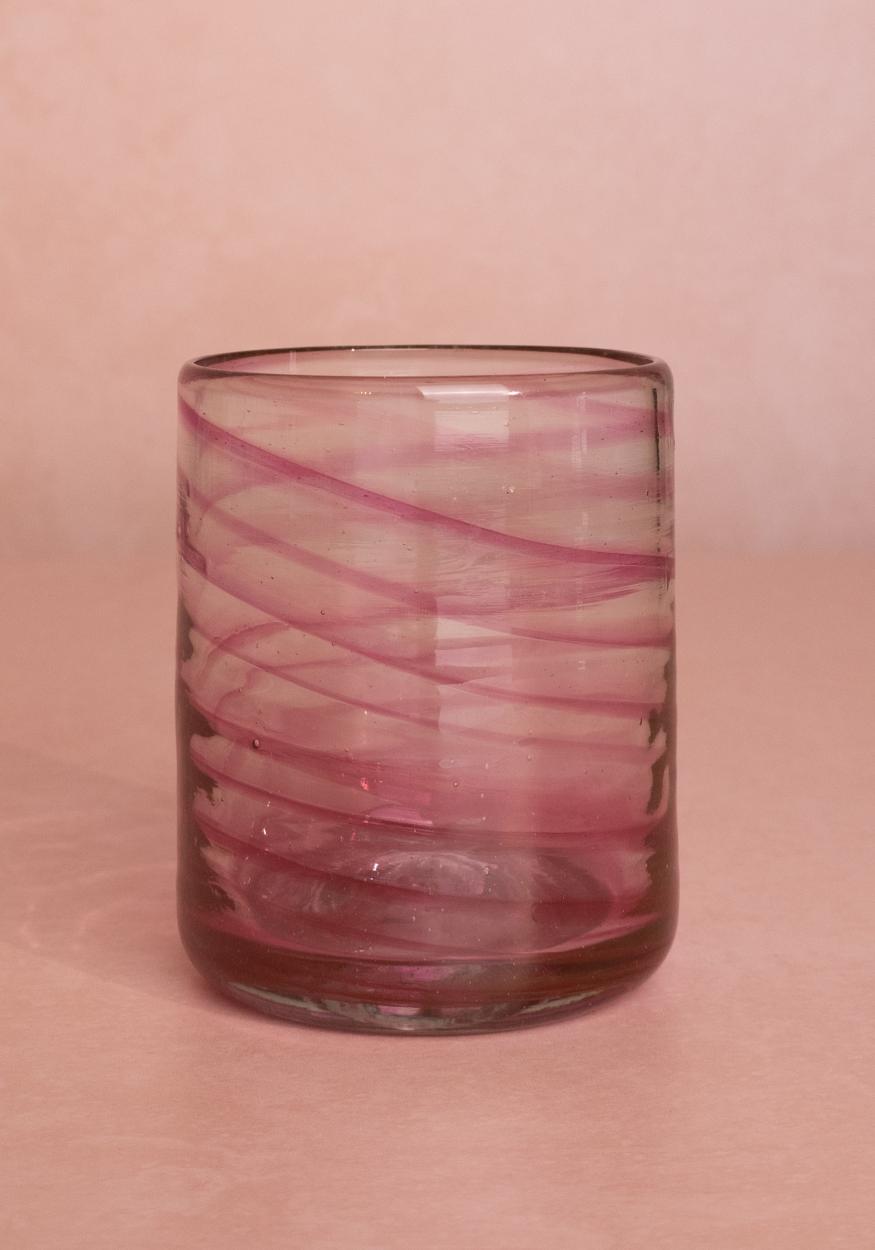 Olivia Swirl Tumbler, Pink - Set of 4