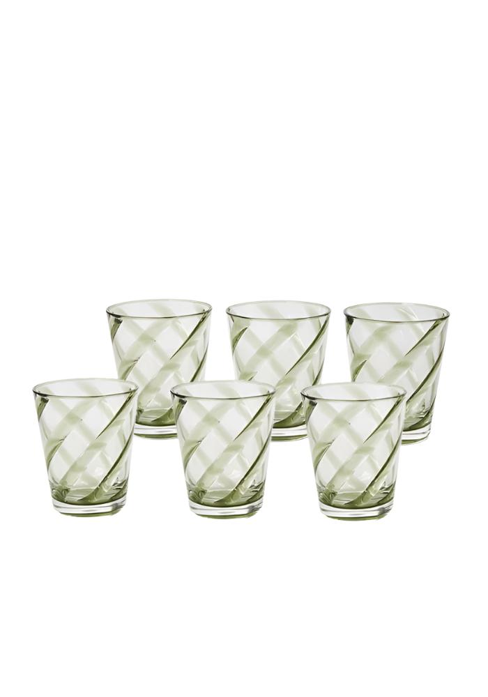 Glasses Poolside Gossip - Green Tumbler x 6