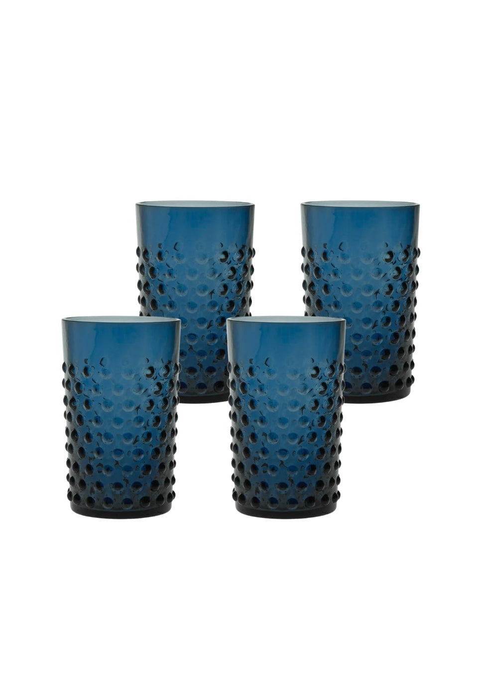 Royal Blue Dew Drop Tumblers - Set Of 4