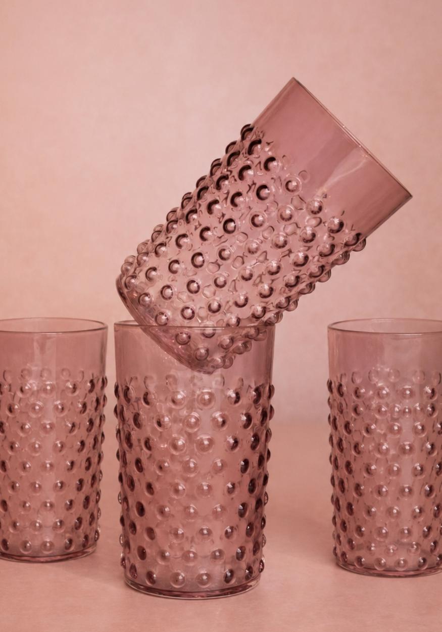 Violet Dew Drop Tumblers - Set Of 4