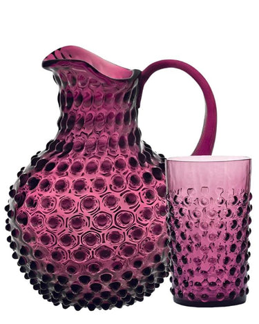 Violet Jug with 4 Tumblers