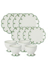 Glorious Green Scalloped Set