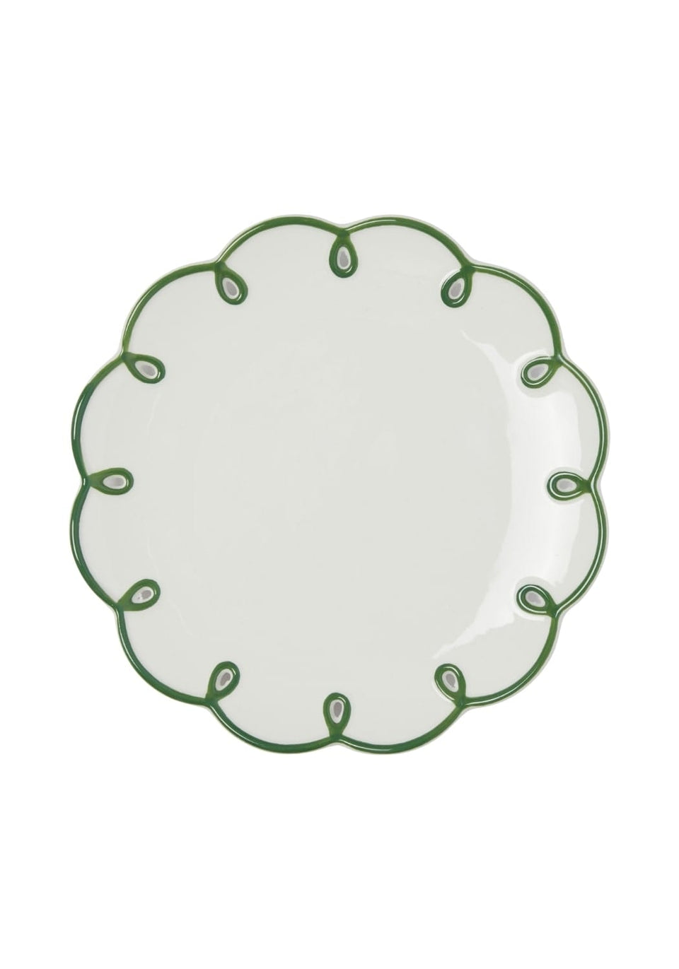 Glorious Green Scalloped Set