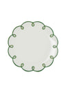 Glorious Green Scalloped Side Plates - Set of 4