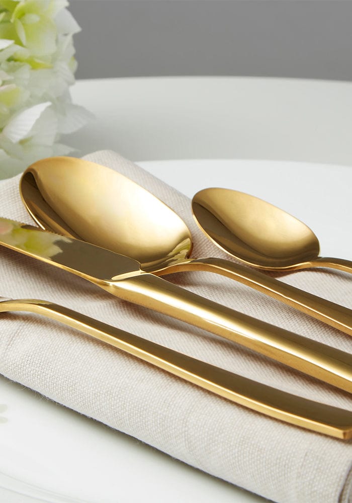 Gold Cutlery 16pc Set - Casa by Josephine Jenno