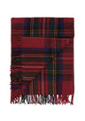 Gorgeous Wool Throw Blanket in Stewart Royal Tartan
