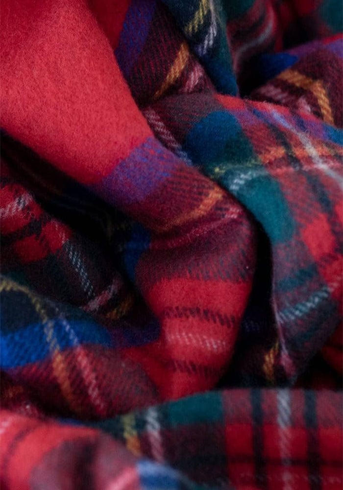 Gorgeous Wool Throw Blanket in Stewart Royal Tartan - Casa by Josephine Jenno