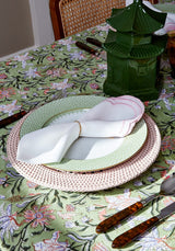Green Apple Lace Dinner Plates - Set of 4 - Casa by Josephine Jenno