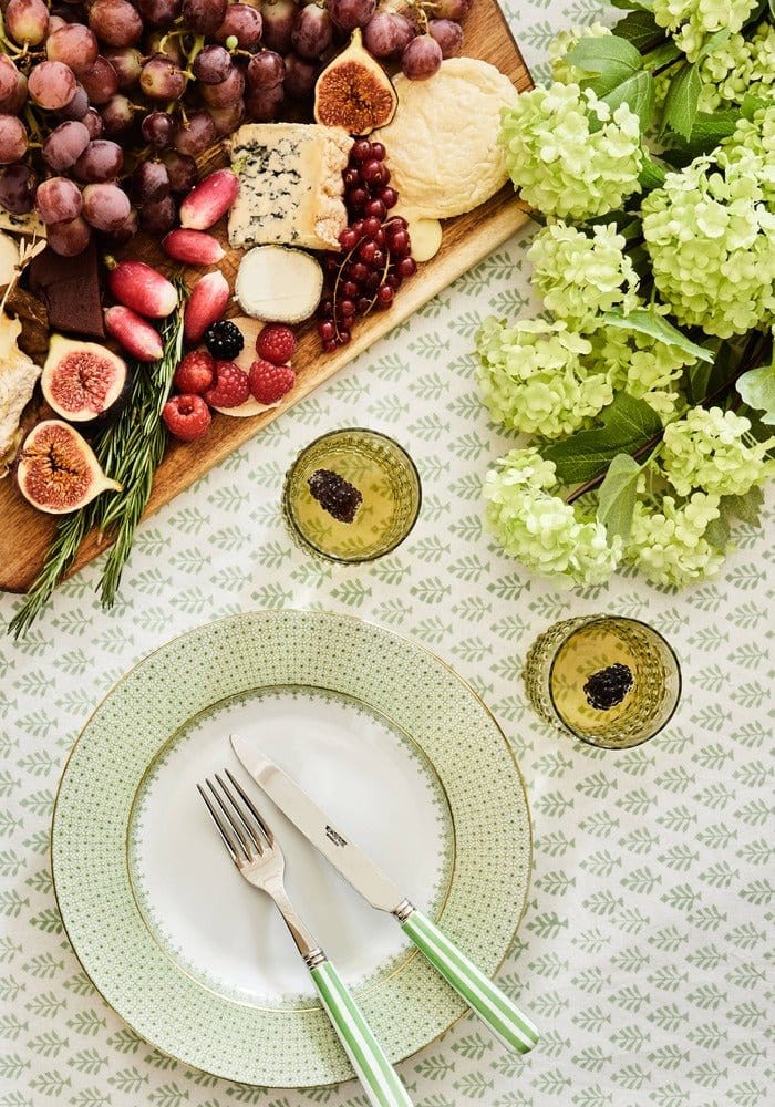 Green Apple Lace Plate Set