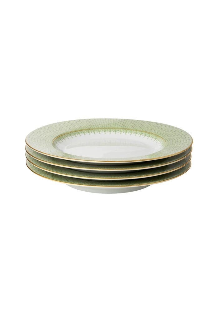 Green Apple Lace Dinner Plates - Set of 4 - Casa by Josephine Jenno