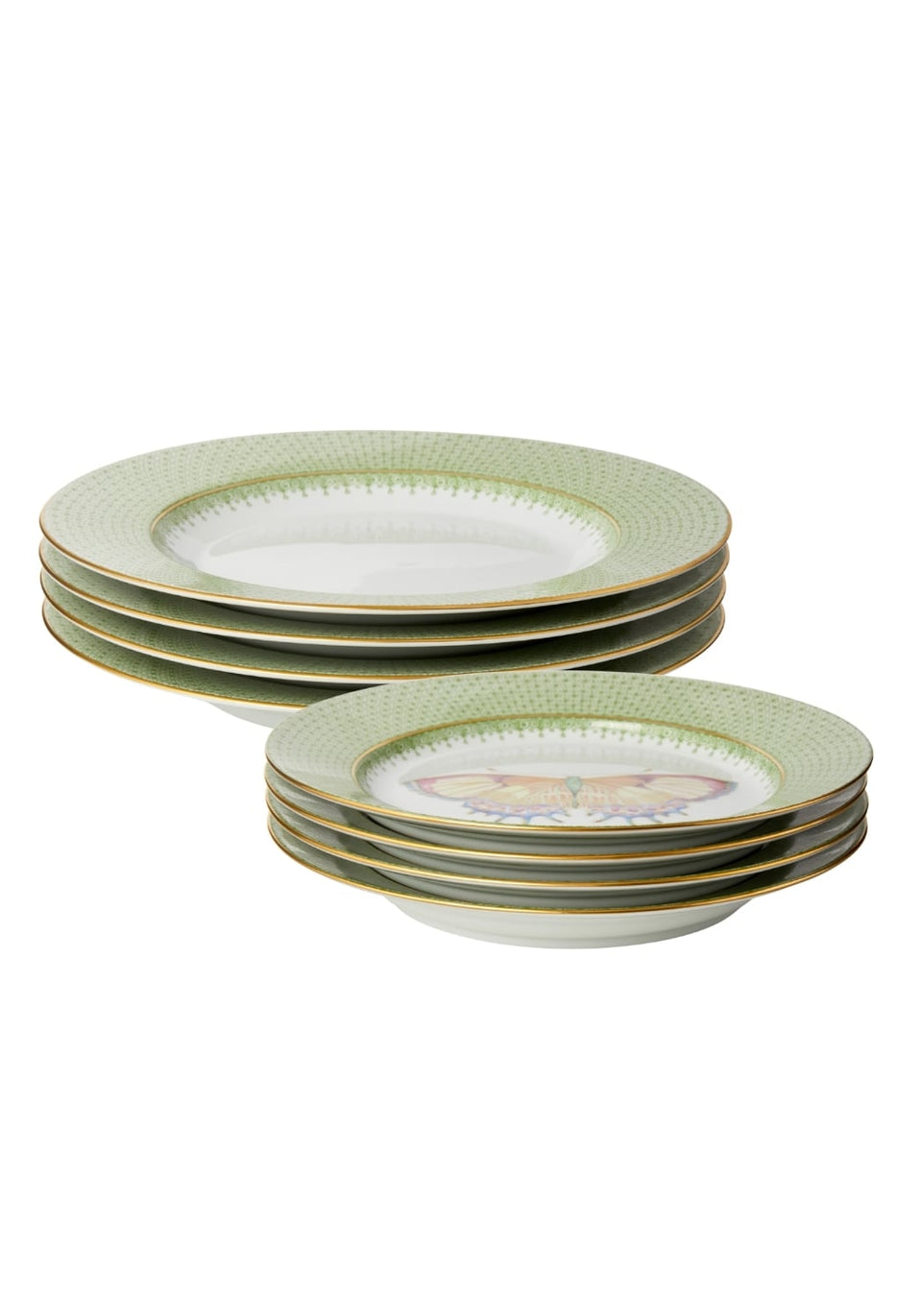 Green Apple Lace Plate Set