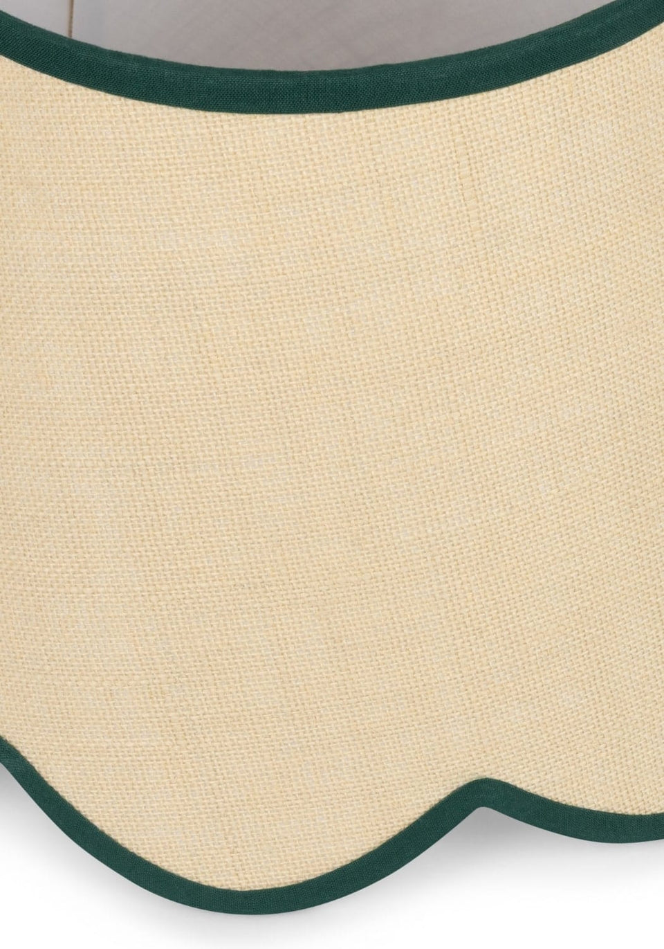 Green Petal Rafia Scallop Lampshade - Casa by Josephine Jenno