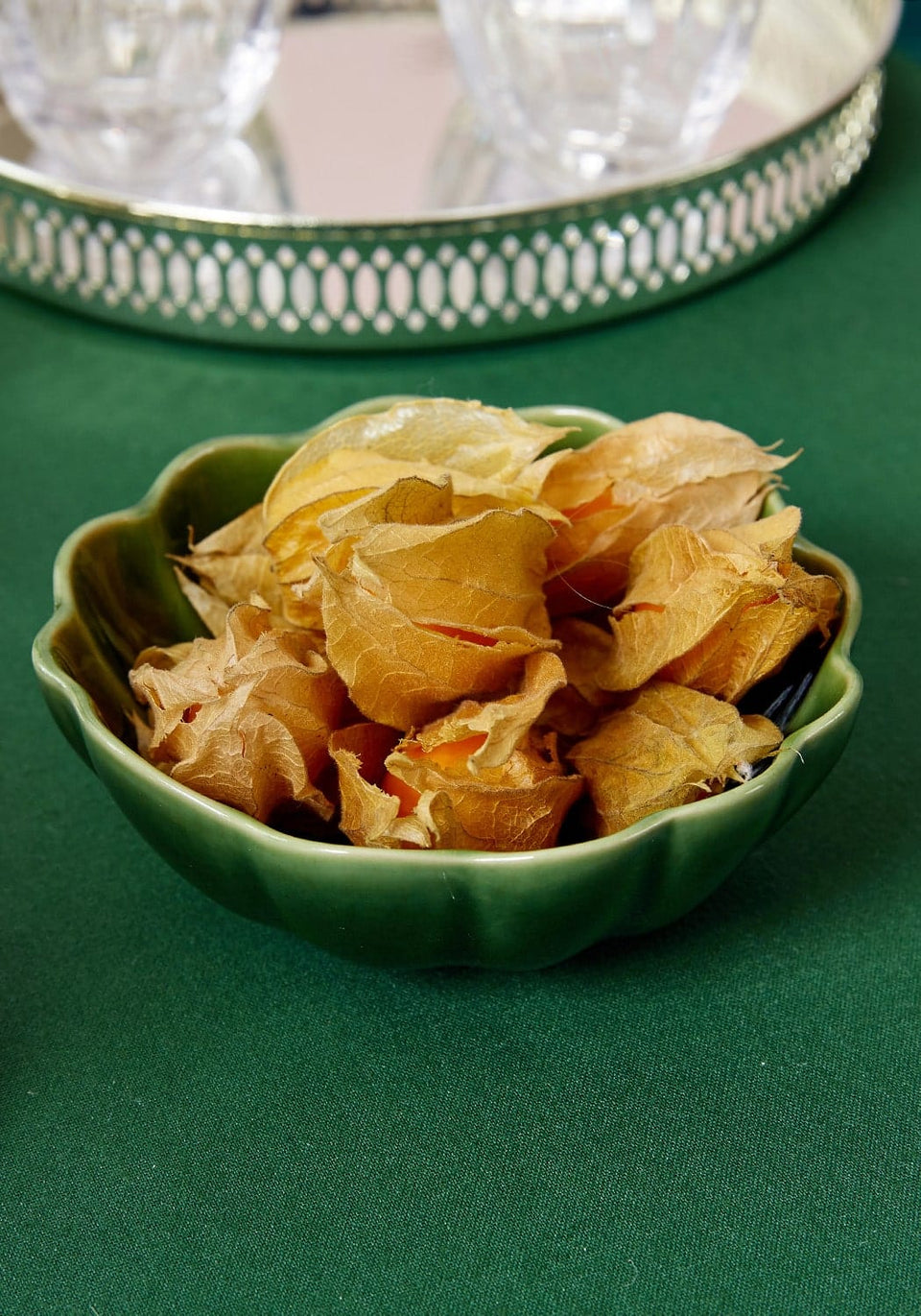 Green Scallop Ceramic Dip Bowls x 3 - Casa by Josephine Jenno