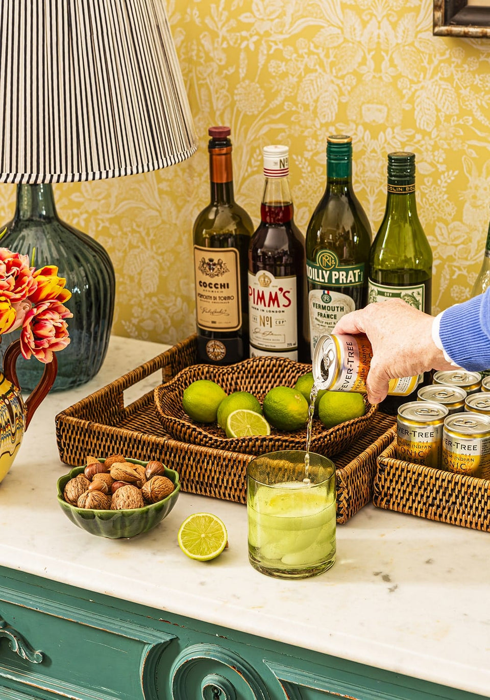 Green Scallop Ceramic Dip Bowls x 3 - Casa by Josephine Jenno