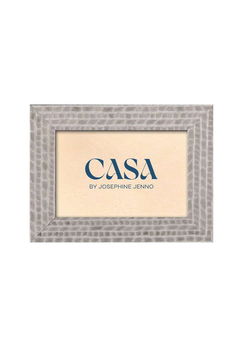 Grey Patterned Photo Frame 6x4