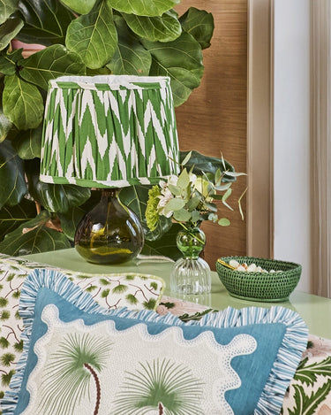 Hand - Blown Hourglass Vase Green - Casa by Josephine Jenno
