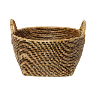 Handy Handwoven Rattan Basket - Brown - Casa by Josephine Jenno