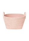 Handy Handwoven Rattan Basket - Pink