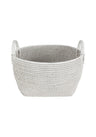 Handy Handwoven Rattan Basket - White
