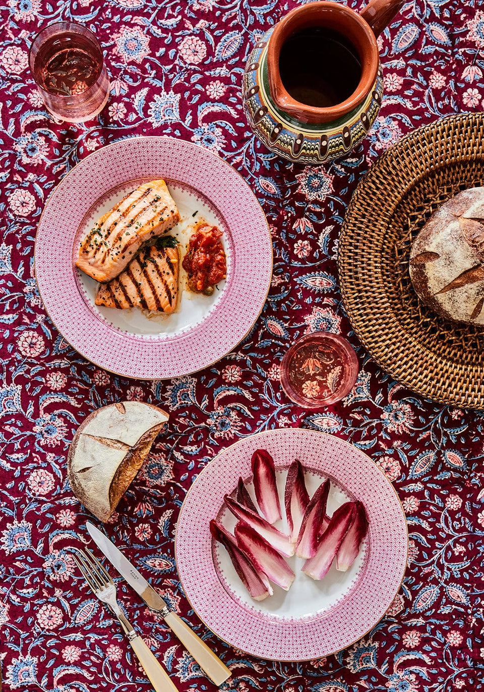 Harbour Island Round Rattan Charger Brown - Set of 4 - Casa by Josephine Jenno