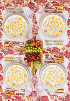 Harbour Island Round Rattan Charger Placemat White - Set of 4