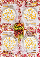 Harbour Island Round Rattan Charger Placemat White - Set of 4 - Casa by Josephine Jenno
