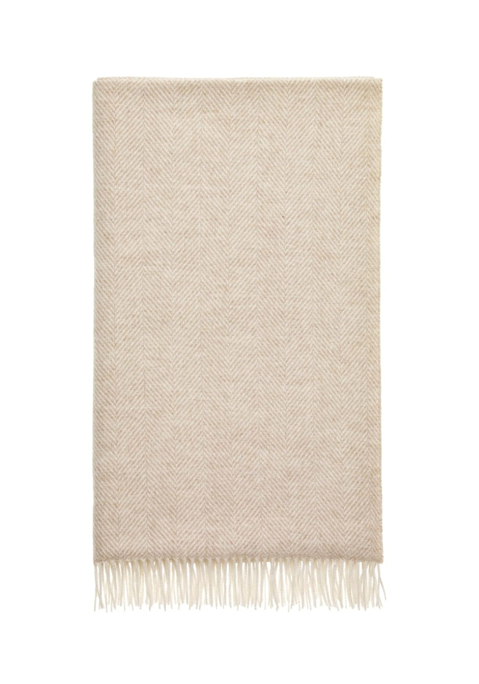Harriet's Oatmeal British Wool Throw - Casa by Josephine Jenno