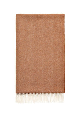 Harriet's Soft Amber British Merino Wool Throw Blanket - Casa by Josephine Jenno