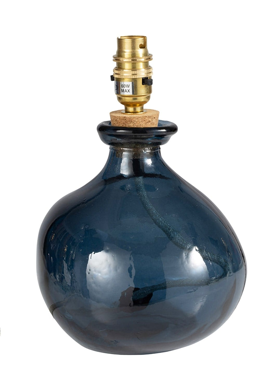 Henrietta Glass Orb Base - Petrol - Casa by Josephine Jenno
