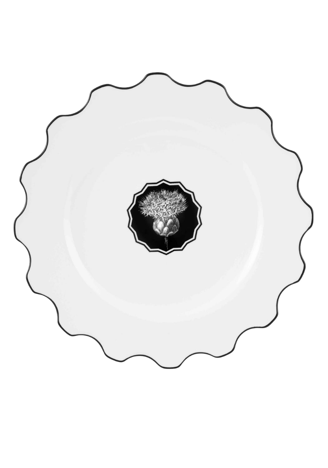 Herbariae by Christian Lacroix Scalloped Dinner Plate - Set of 4 - Casa by Josephine Jenno