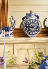 Antoinette Feathered Delft Peacock