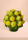 Capri Mid-Century Style Ceramic Lemon Basket