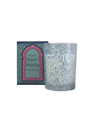 Jaipur Pink Fig Wax Filled Pot Candle in Gift Box Pear