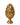 Tall Gold Pinecone Finial - Small