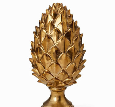Tall Gold Pinecone Finial - Small