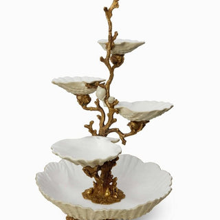 Venus After Botticelli - Tiered Shell Serving Piece