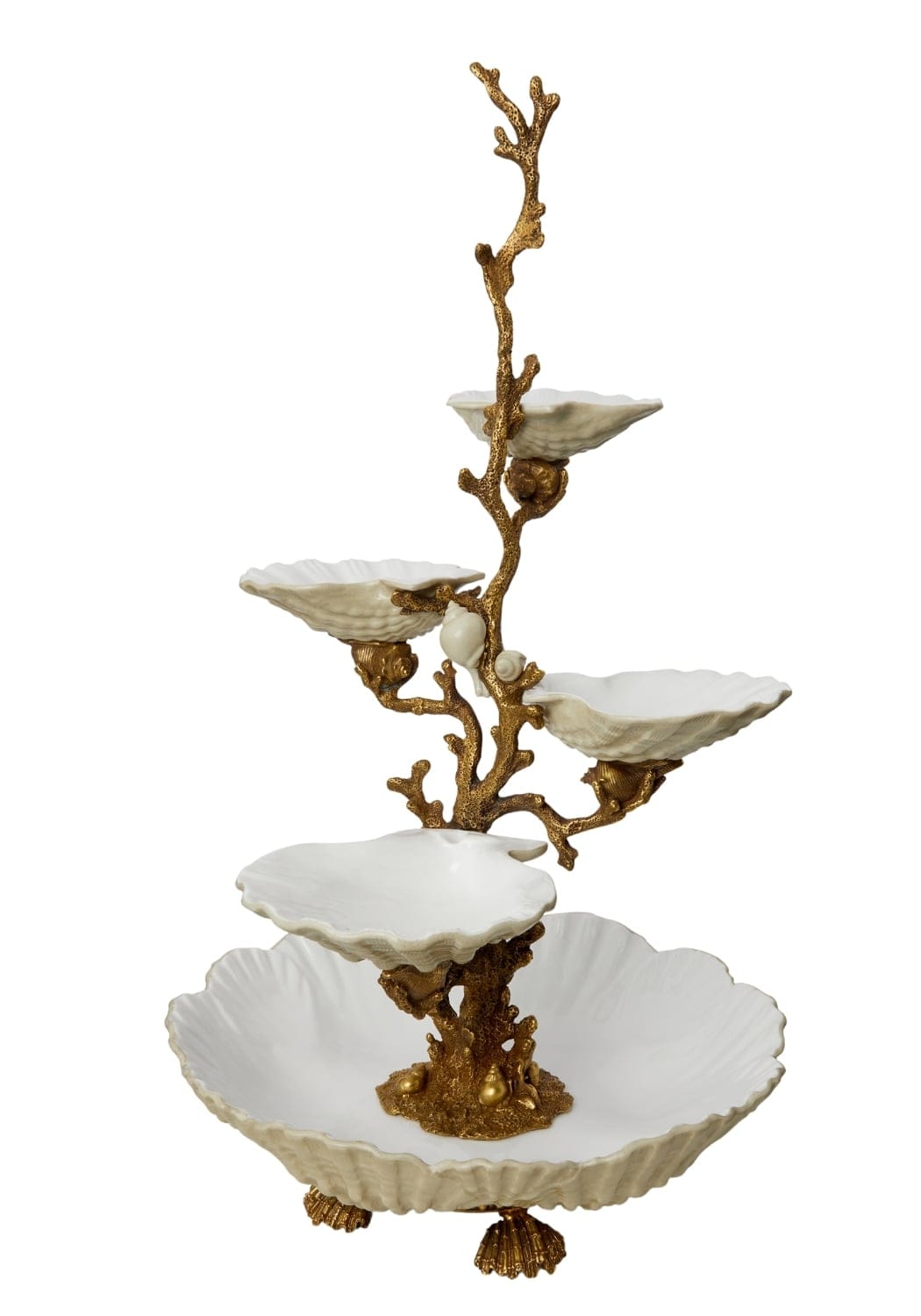 Venus After Botticelli - Tiered Shell Serving Piece