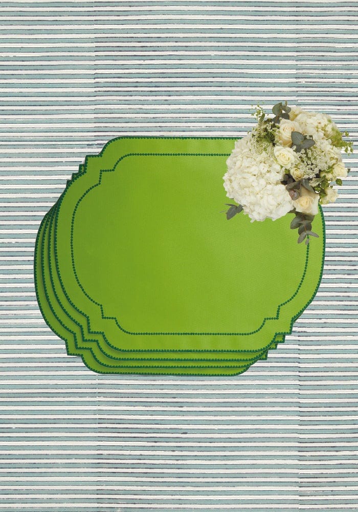 Hortensia Green Placemats - Set of 4 - Casa by Josephine Jenno
