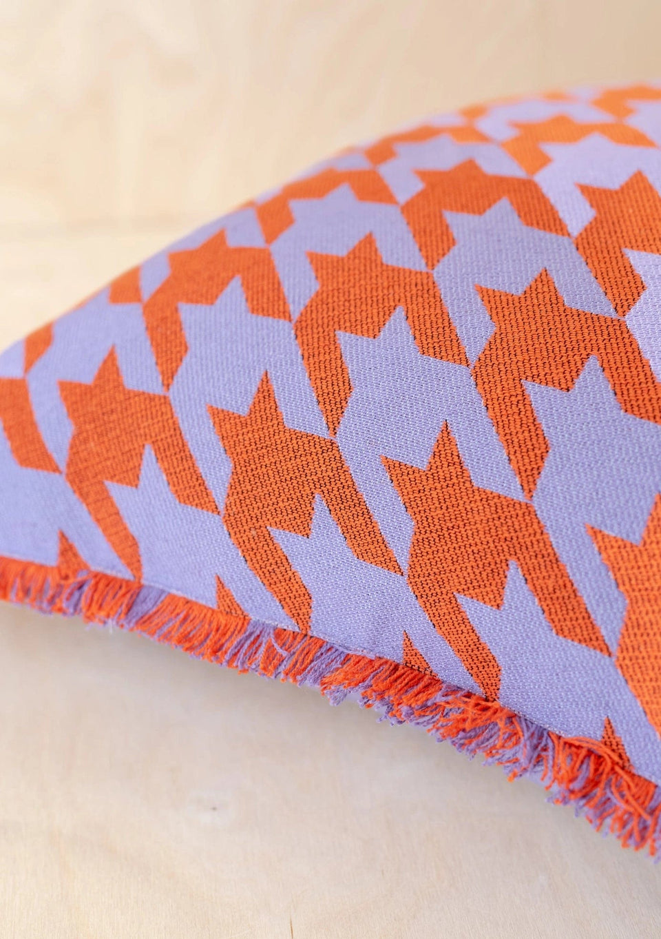 Houndstooth Cotton Cushion Cover - Casa by Josephine Jenno