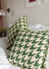 Houndstooth Cotton Cushion Cover - Casa by Josephine Jenno