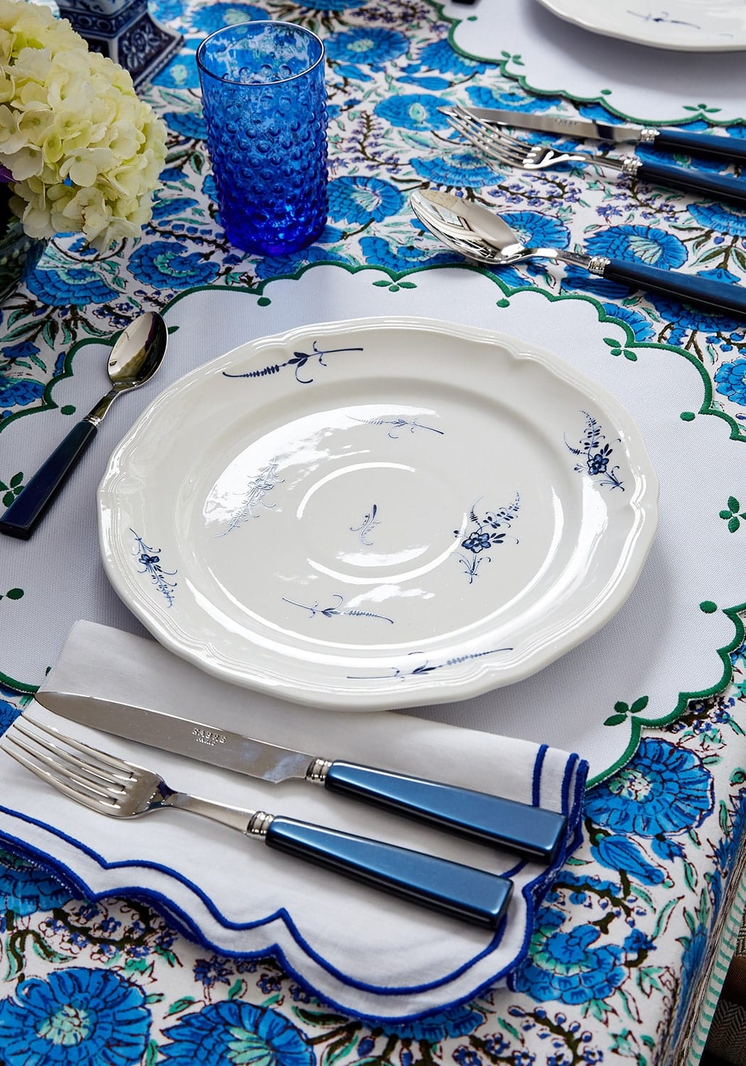 I'm a Fan Blue and White Napkins - Set of 4 - Casa by Josephine Jenno