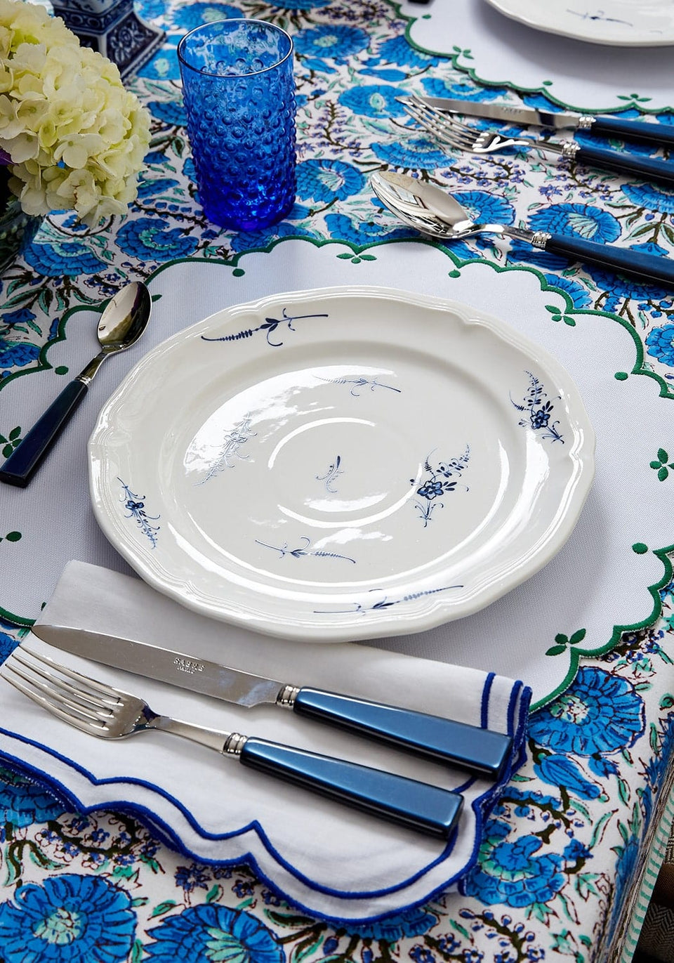 I'm a Fan Blue and White Napkins - Set of 4 - Casa by Josephine Jenno