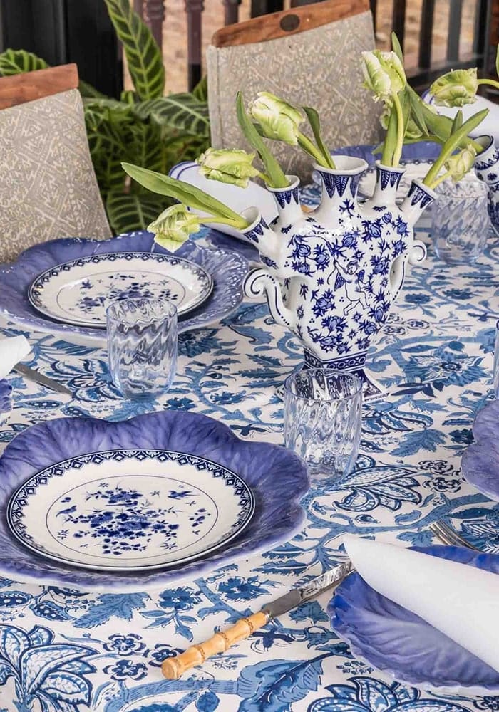 I'm a Fan Blue and White Napkins - Set of 4 - Casa by Josephine Jenno