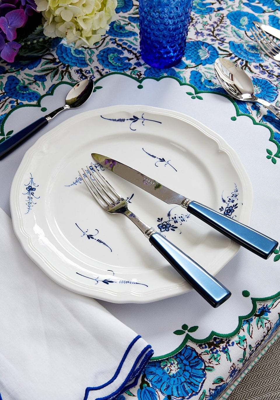 I'm a Fan Blue and White Napkins - Set of 4 - Casa by Josephine Jenno