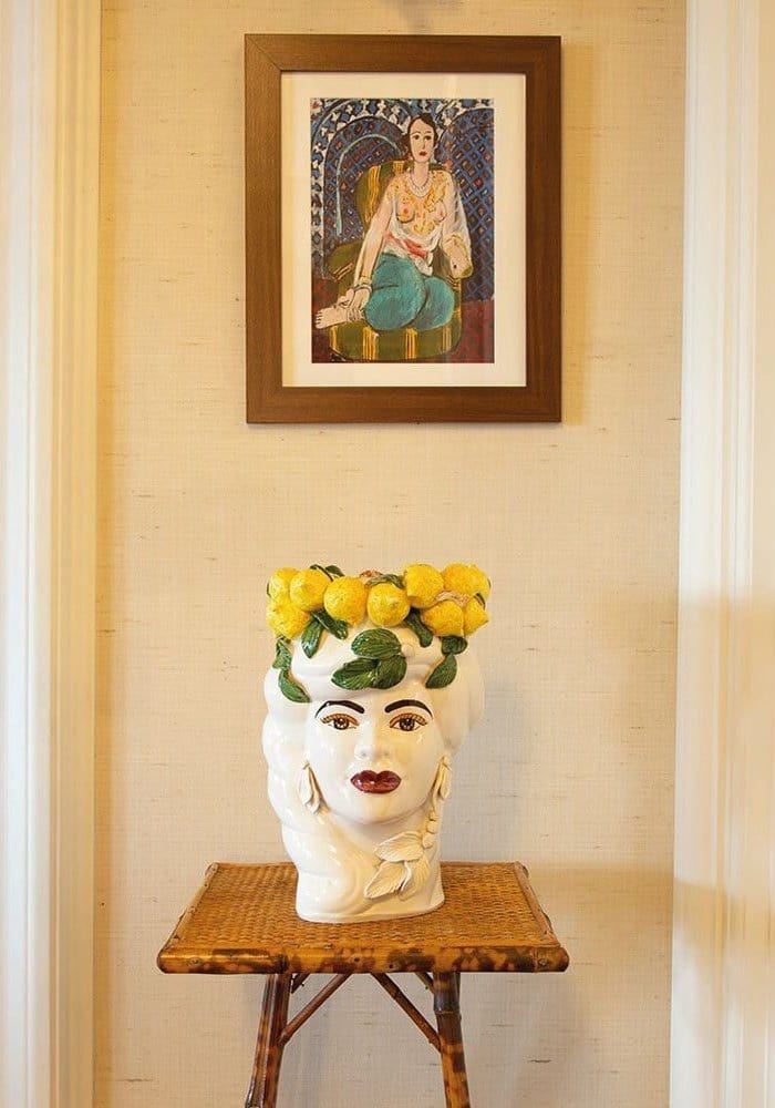 Italian Woman with Lemons Vase Moro Head - Casa by Josephine Jenno