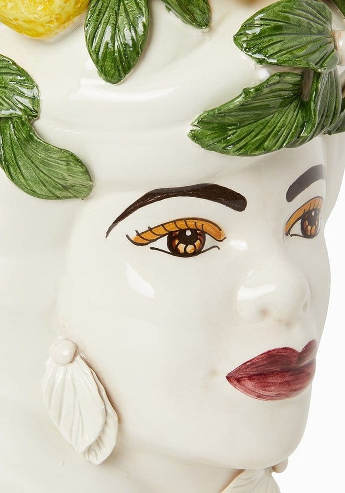 Italian Woman with Lemons Vase Moro Head - Casa by Josephine Jenno