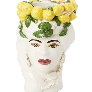 Italian Woman with Lemons Vase Moro Head - Casa by Josephine Jenno