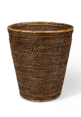 Jane's Woven Rattan Rubbish Basket - Casa by Josephine Jenno