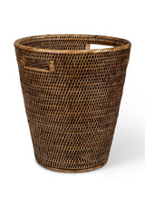 Jane's Woven Rattan Rubbish Basket - Casa by Josephine Jenno