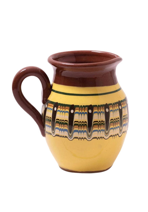 Bulgarian Pottery Yellow Jug